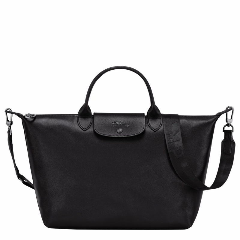 Black Longchamp Le Pliage Xtra L Women's Handbags